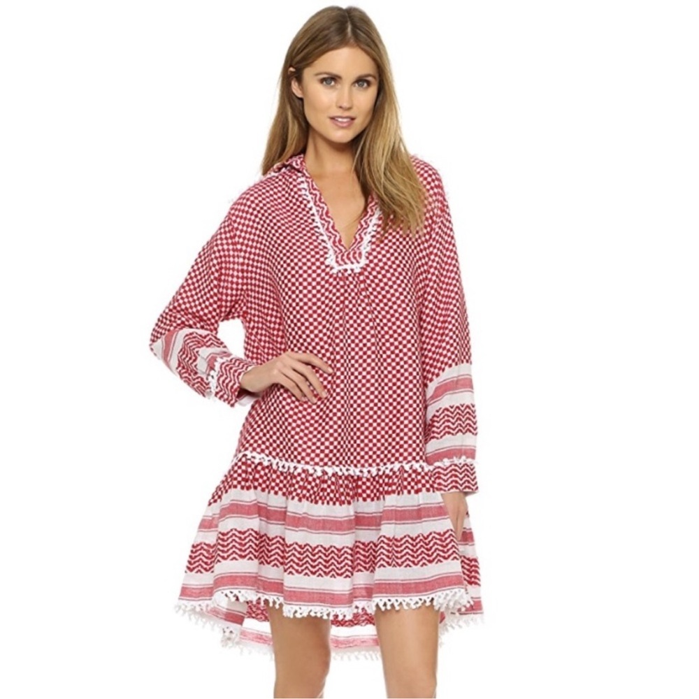 Dodo Bar Or Red and White Midi Dress
